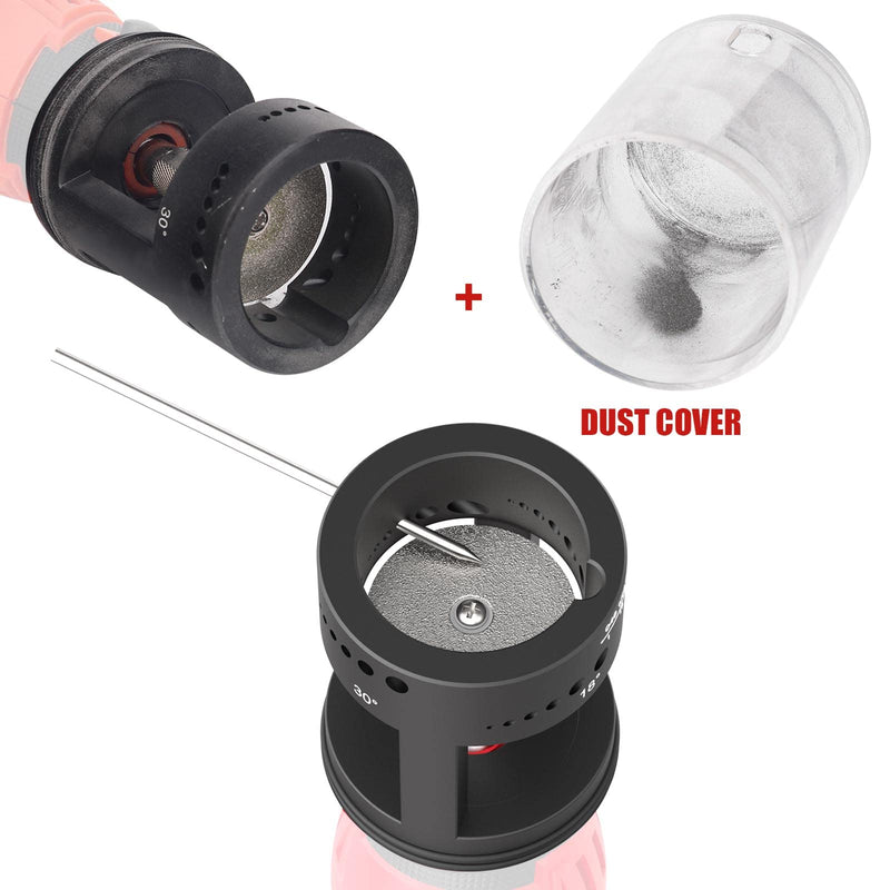 3mirrors Healthy Version ALUMINUM Tungsten Electrode Sharpener Grinder Head,TIG Welding Rotary Tool 24 Holes, 6 size 4 Angles, Dust Housing, 2 CNC Mandrel，5pc Diamond Wheels For Most Rotary tool