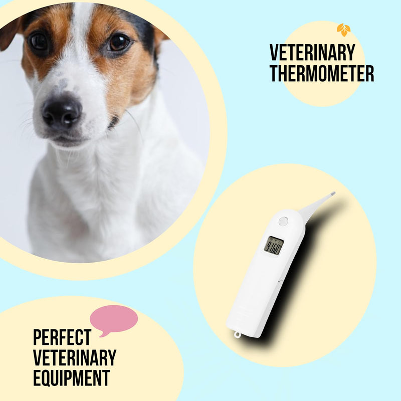 [Australia - AusPower] - Pet Thermometer, Fast Read Digital Veterinary Thermometer, Animal Temperature Monitor, Pet Temperature Tester for Dogs, Cats, Horse,Cattle, Pigs,Birds, Sheep 
