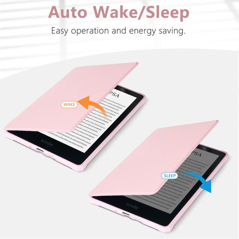 [Australia - AusPower] - COO Case for 6.8” Kindle Paperwhite Premium Lightweight PU Leather Book Cover with Auto Wake/Sleep for Kindle Paperwhite 11th Generation 6.8" 2021 Released Pink 