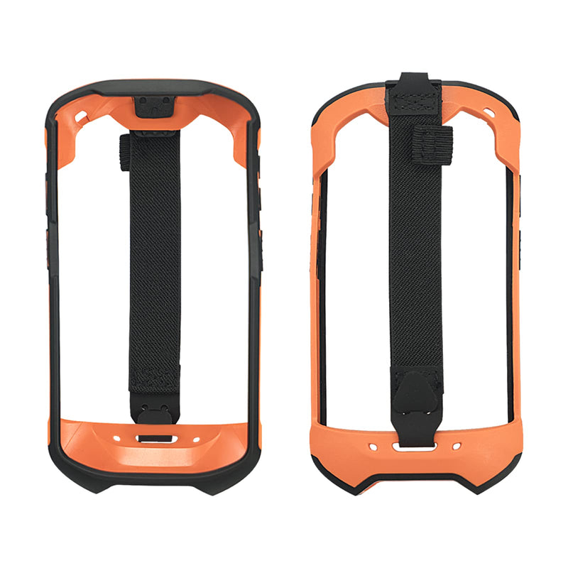 Protective Cover Bumper Case Rugged Boot with Hand Strap for Zebra TC51 TC510K TC52 TC56 TC57,Slim TPU Scanner Cover,Barcode Touch Mobile Computer Accessories (Orange) Orange