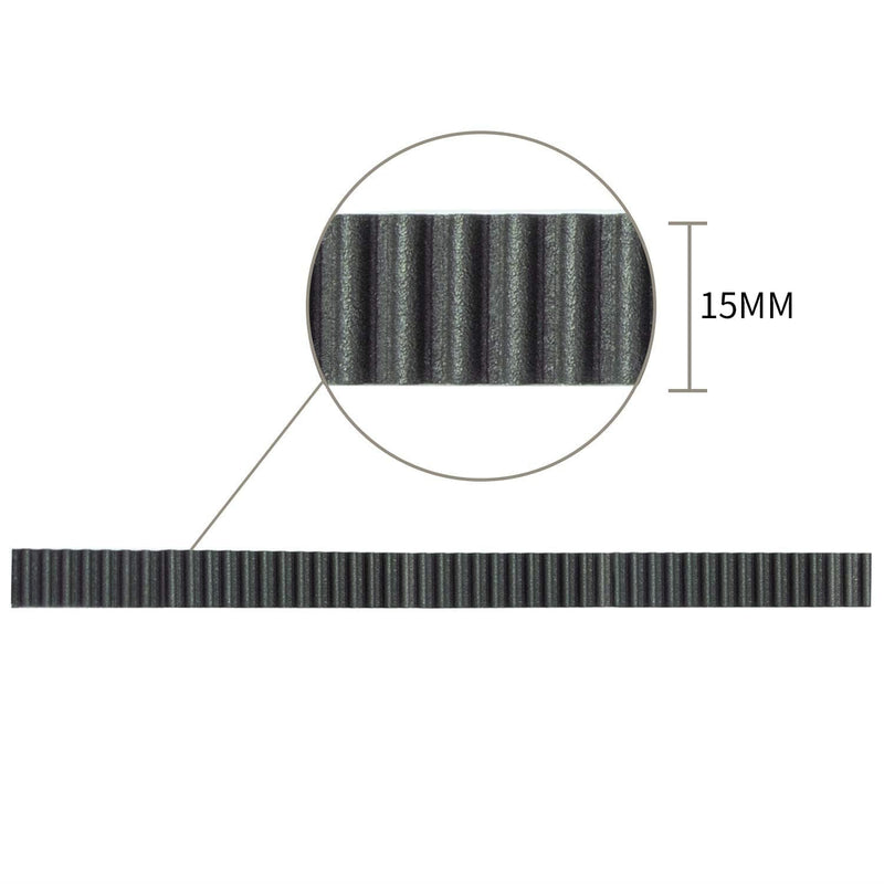 [Australia - AusPower] - Zeelo HTD 3M Open Ended PU Timing Belt Width 15mm for CNC Laser Engraving Machines Pack of 5Meters 5M Open 