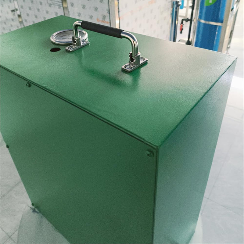 [Australia - AusPower] - 304 Stainless Steel Folding Handle 90 Degree Folding Solid Pull with Rubber, Electric Cabinet Pull Industrial Cabinet Handle, Toolbox Handle (Four Hole, Hole Center 4.72 in) Four Hole 