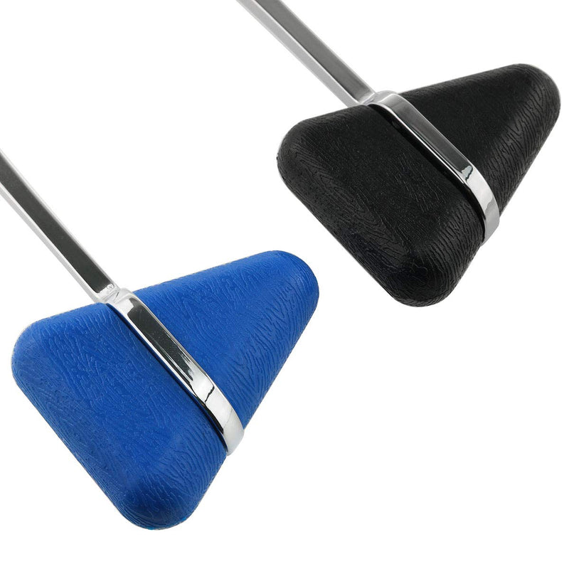 [Australia - AusPower] - E-outstanding Taylor Hammer 2PCS 18mm Taylor Tomahawk Reflex Hammer with Black/Blue Head for Neurological Examination 