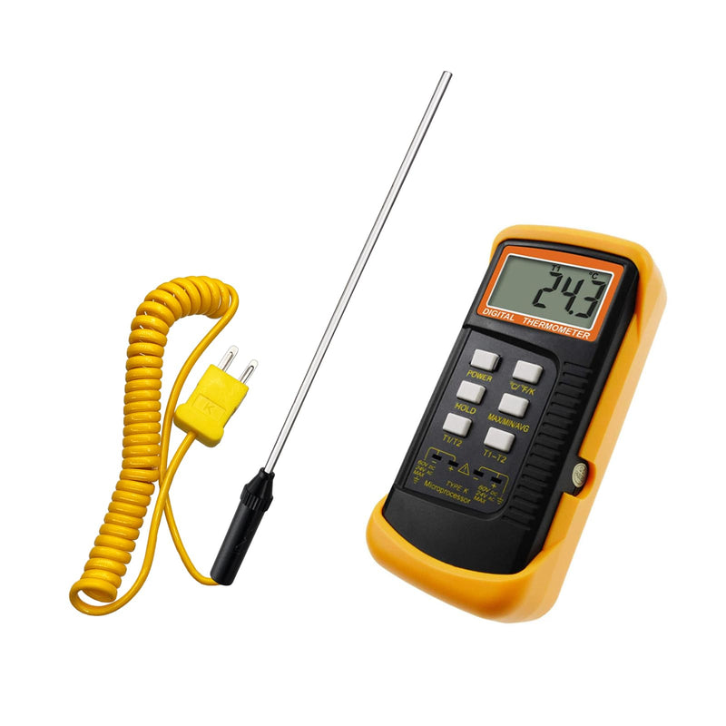 [Australia - AusPower] - 1 Pcs K Type Thermocouple Probe, Handheld Temperature Sensor Thermocouple Probe Stainless Steel Probe K Type Sensor High Temperature Thermocouple -50 to 400℃ (TP15) TP15 