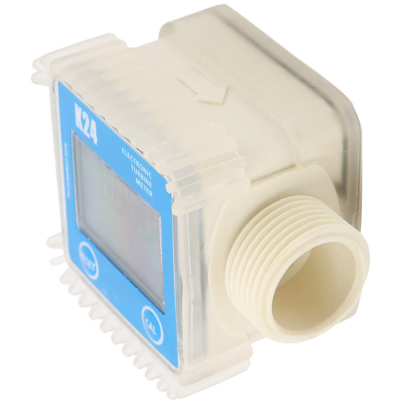 [Australia - AusPower] - Digital Turbine Flow Meter 1inch Gasoline Fuel Pump Flowmeter for Chemicals LCD Display Fuel Flow Meter for Gas Diesel Water Measurement K24 