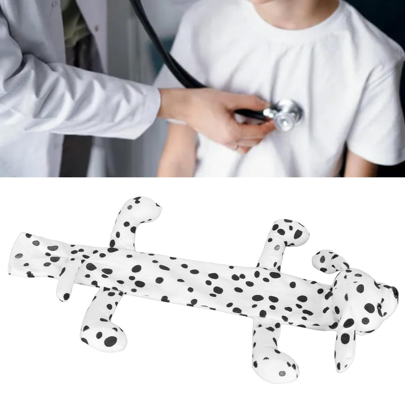 [Australia - AusPower] - Plush Stethoscope Sleeves, Eye Catching Animal Shape Reliable Stethoscope Covers Comfortable Perfect Fit for Nurses (Spotted Dog) 