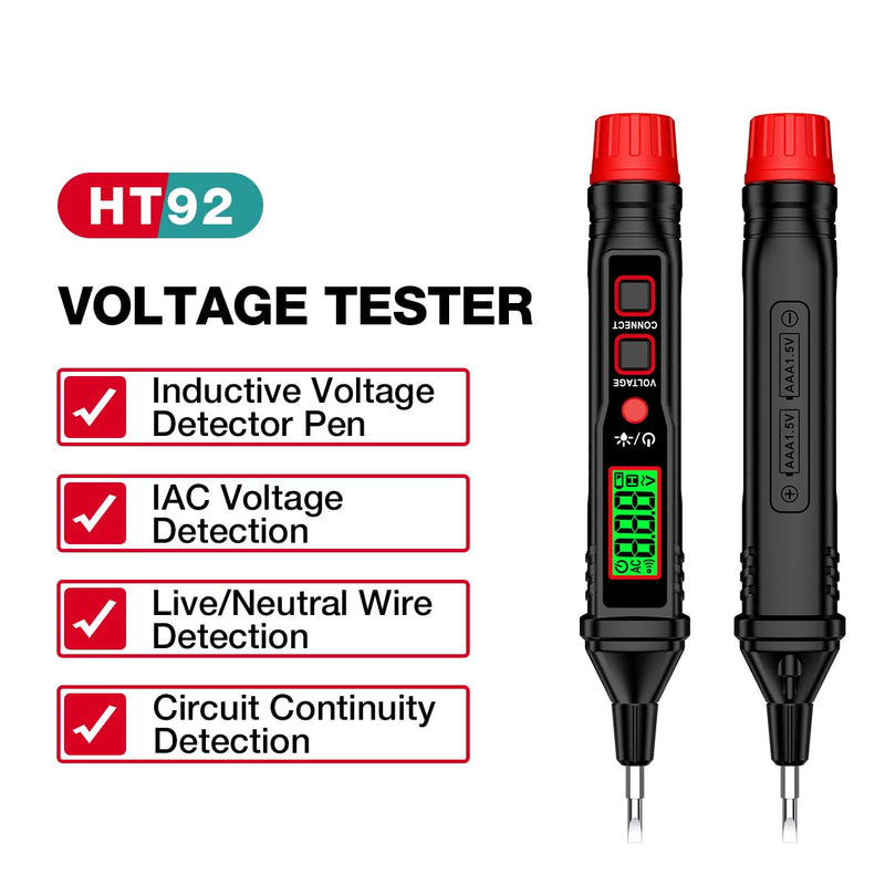 [Australia - AusPower] - Voltage Test Pen,SIUKE Digital Voltage Tester Pen Screwdriver 12V-300V AC Voltage Detector Slotted Screwdriver Test Pen Intelligent Induction Electroprobe for Home Appliance Repairing and Detection 