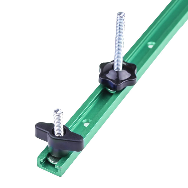 [Australia - AusPower] - 48 Pieces T Track Bolts and Knobs Kit, 1/4" x20 T Bolts & Threaded Knobs, T Track Accessories and Parts Hardware Set for Woodworking Jigs and Fixtures 