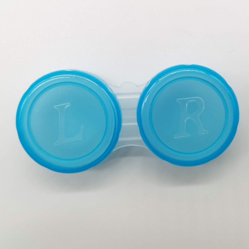 [Australia - AusPower] - 60PCS Contact Lens Cases Contact Lens Holder Box Left/Right Eyes Contact Lens Container, 6 Colors 