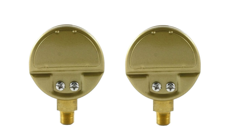 SÜA - Low and High Pressure Gauges for Acetylene Regulator 0-30 psi & 0-400 psi - 2 inches - 1/8'' Thread - LDB LDB - Low and High