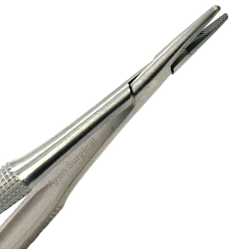 [Australia - AusPower] - Castro Viejo Micro Needle Holder Needle Drive Straight 15cm 6 inches withTungsten Carbide Inserts Tip with Lock Premium German 