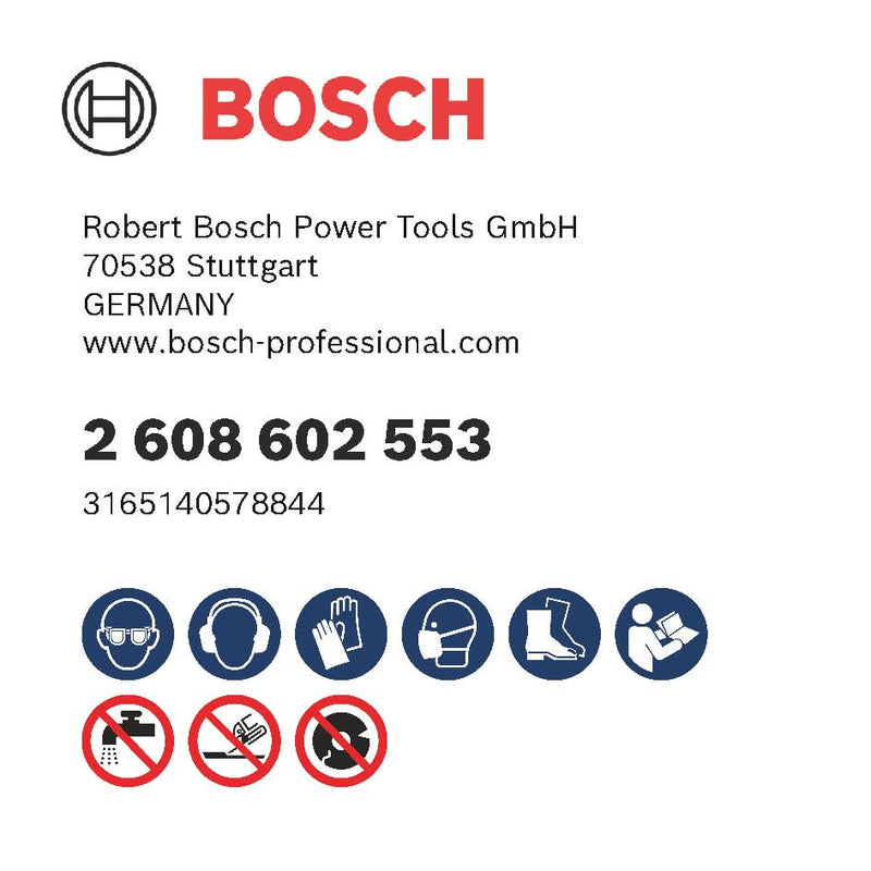 Bosch 2608602553 Diamond Grinding Head Expert for Abrasive 125 x 22.23 x 4.5 mm, Black