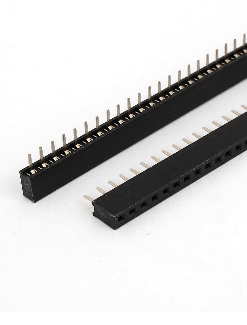 [Australia - AusPower] - uxcell 20 Pcs Female PCB Header 40 Way 2mm Pitch Connector Black 
