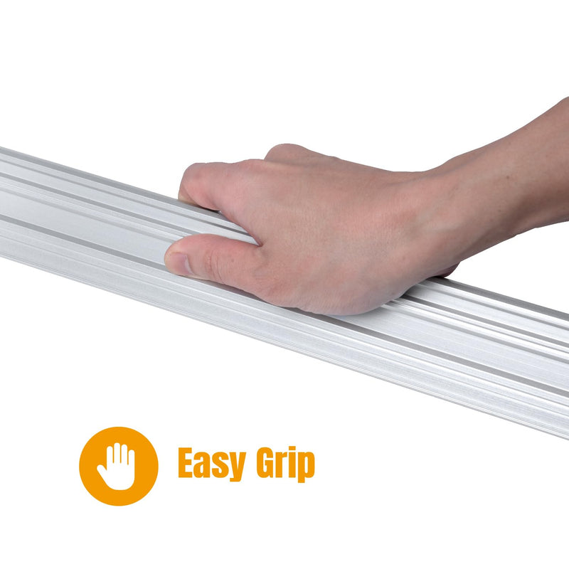 POWERTEC 2PK 18 Inch Machinist Aluminum Straight Edges, for Checking Surface Warp, Marking/Scribing Lines - Used w/Feeler Gauges for Automotive Repairs, Cylinder Head Checks (71213-P2) 18", 2PK