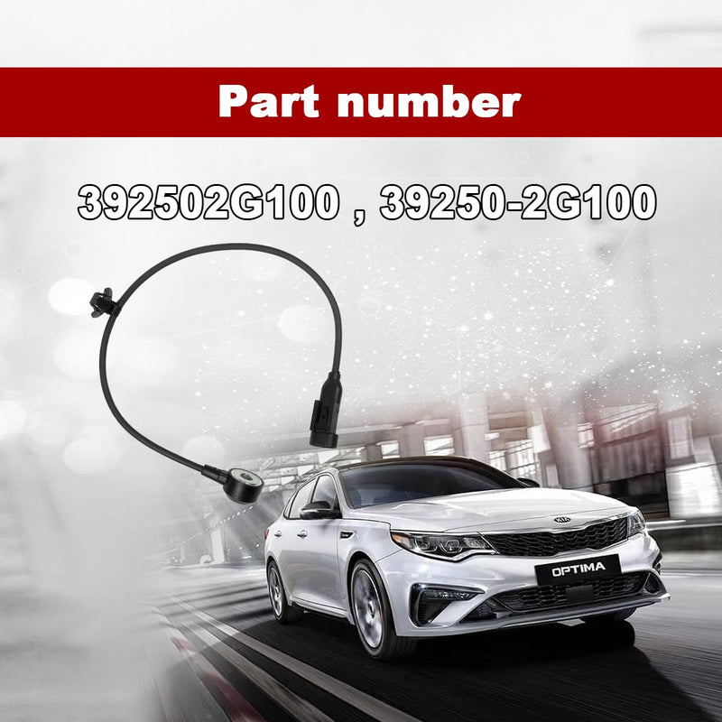 Knock Sensor Compatible with Hyundai Tucson 10-21 Santa Fe 10-20 Sonata 07-19 Kia Replaces 39250-2G100 392502G000