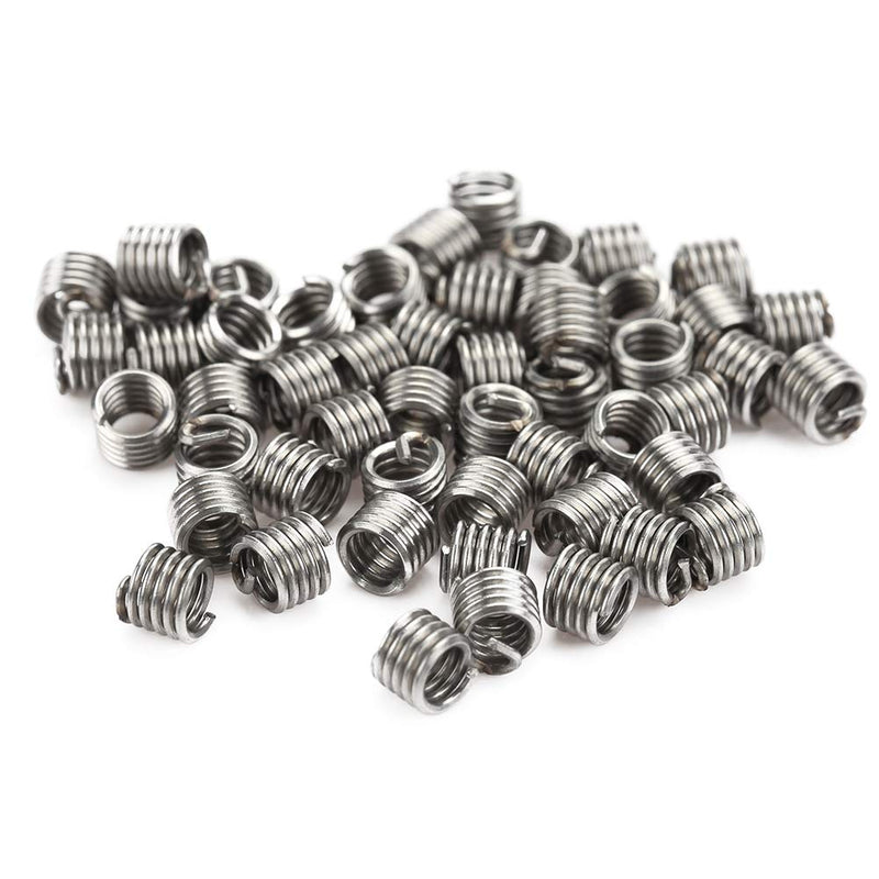 [Australia - AusPower] - 50Pcs Stainless Steel Coiled, Thread Repair Insert, Helical Insert 10 24 Helicoil Kit Wire Helical Screw Thread Inserts Kit Imperial 10 24Unc X 1.5D 
