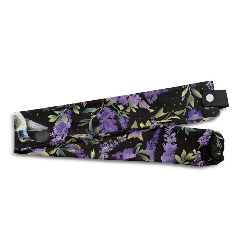 [Australia - AusPower] - Rnyleeg Lavender Hummingbird Stethoscope Covers for Nurses Black Stretchy Slim Looking Stethoscope Cover Sleeve Stethoscope Accessories 1 