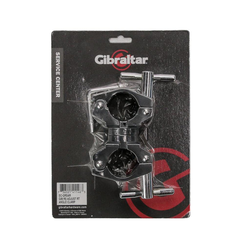 [Australia - AusPower] - Gibraltar Road Series Adjustable Right Angle Clamp, 1.5" Adjustable Drum Rack Clamp, 360-Degree Rotating Connection for Drum Rack Bars, with Secure Offset & Custom Angle Adjustment ,Black (SC-GRSAR) 2(h) x 7.5(w) x 10(l) inches 