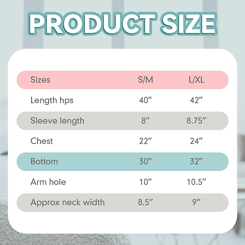 [Australia - AusPower] - 3 Pack Hospital Gown for Women Cotton Labor Delivery Gown for Hospital Maternity Pink Blue Grey Large and X Large 