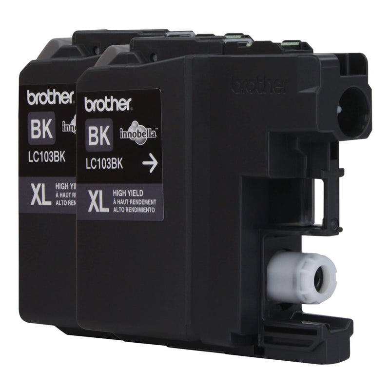 [Australia - AusPower] - Brother LC1032PKS Printer High Yield Cartridge Ink Black (2-Pack) Cartridges 