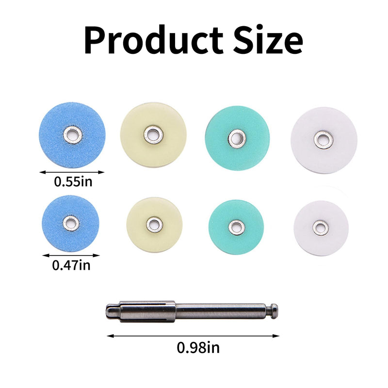 [Australia - AusPower] - 80Pcs Composite Finishing Kit 12mm 14mm Dental Polishing Disc for Teeth Sanding Strips Material Denture Polish and Contouring Burs Dental Materials Accessories with Mandrel Professional Kit 