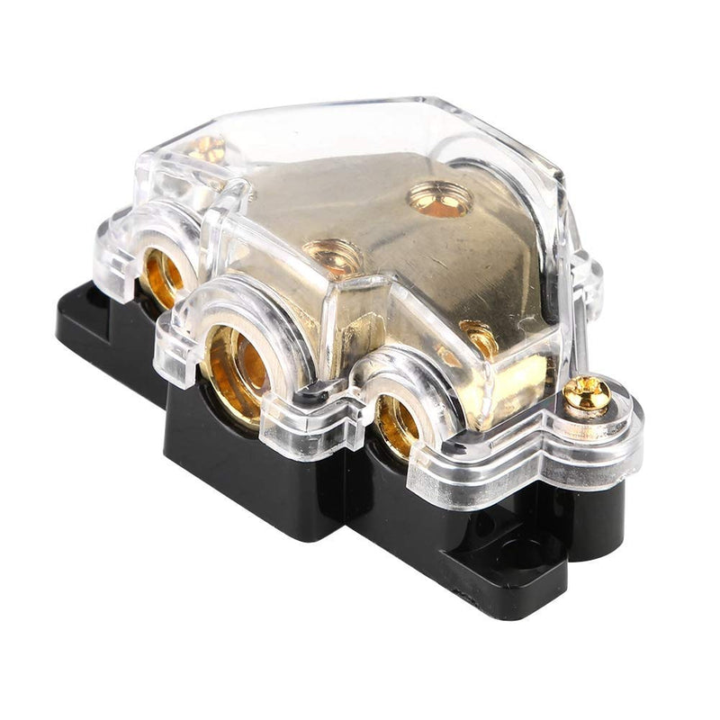 Distribution Block, Power Distribution Block, 3-Way Car Audio Stereo Power Distribution Block Splitter 1 in 3 Out