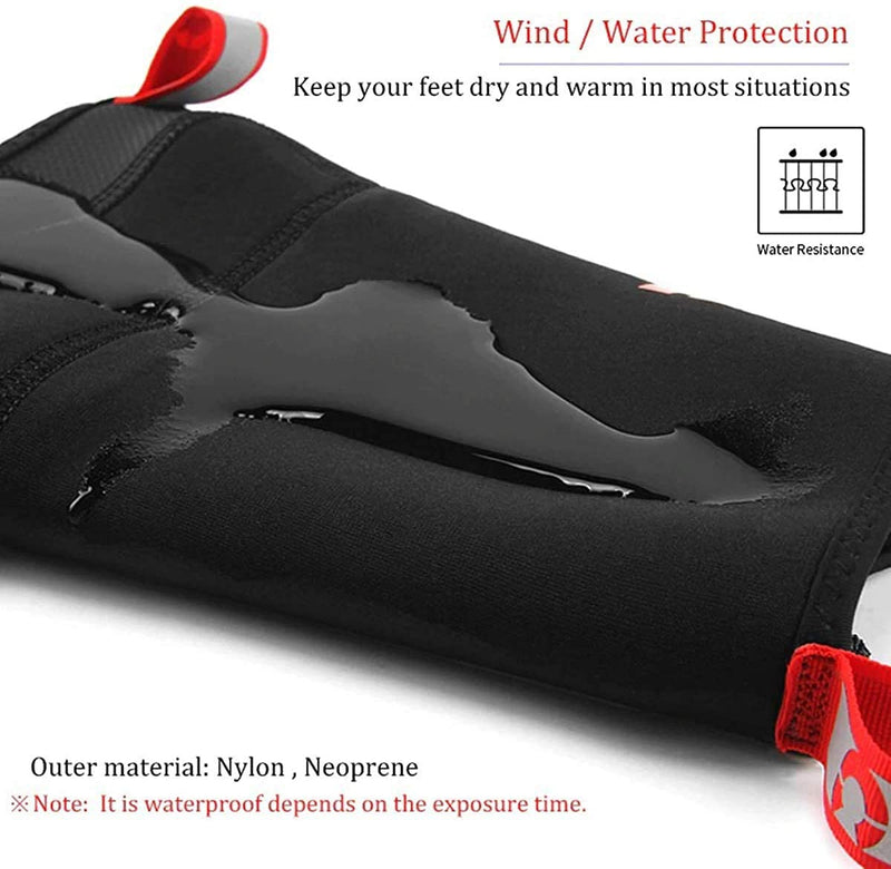 GIYO Cycling Shoes Covers, S-XXXL Neoprene Waterproof and WinterProof Bike Cycling Overshoes for Men Women Road Mountain Bike Booties… Large Black