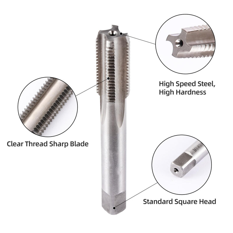 [Australia - AusPower] - M12 x 1.25 Metric Thread Tap and Die Set, M12 x 1.25mm High-speed Steel Machine Tap Die Set Right Hand 
