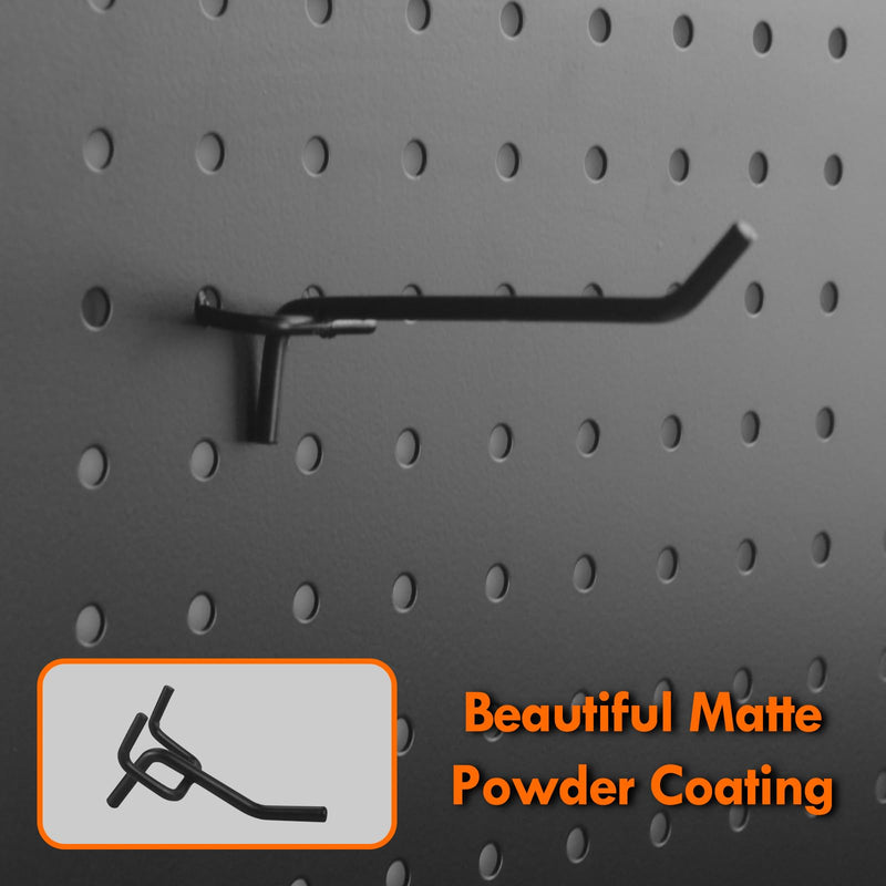 [Australia - AusPower] - G.CORE Pegboard Hooks Accessories - 30pcs 2inch Metal Peg Board Tool Hangers, Fits 1/8 1/4 Pegs Slots, Pegboard Wall Organizer Shelving Racks, Hanging Display Storage Holders for Garage Craft Office 30 2 Inch 