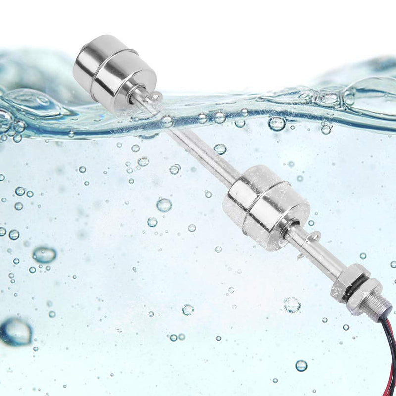Double Ball Stainless Steel Float Switch, DC 0-110V Vertical Water Level Sensor, 150mm Level Sensor for Tank Pool, Pools, Sinks 150mm
