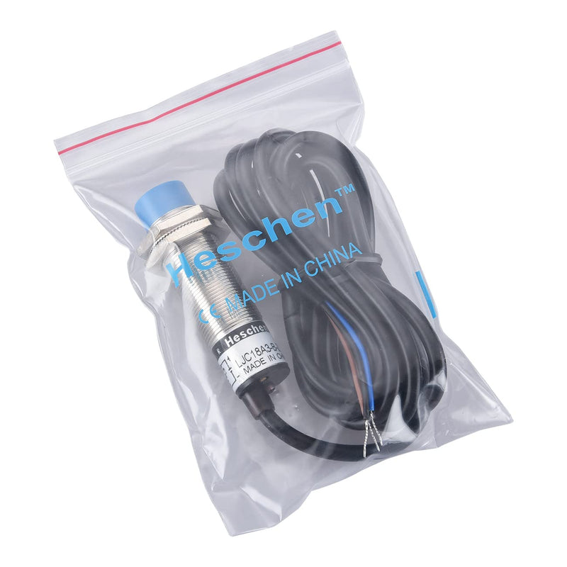 [Australia - AusPower] - Heschen M18 Capacitive Proximity Sensor Switch Non-Shield Type LJC18A3-B-Z/AY Detection 10mm 10-30VDC 200mA PNP Normally Closed(NC) 3 Wires 