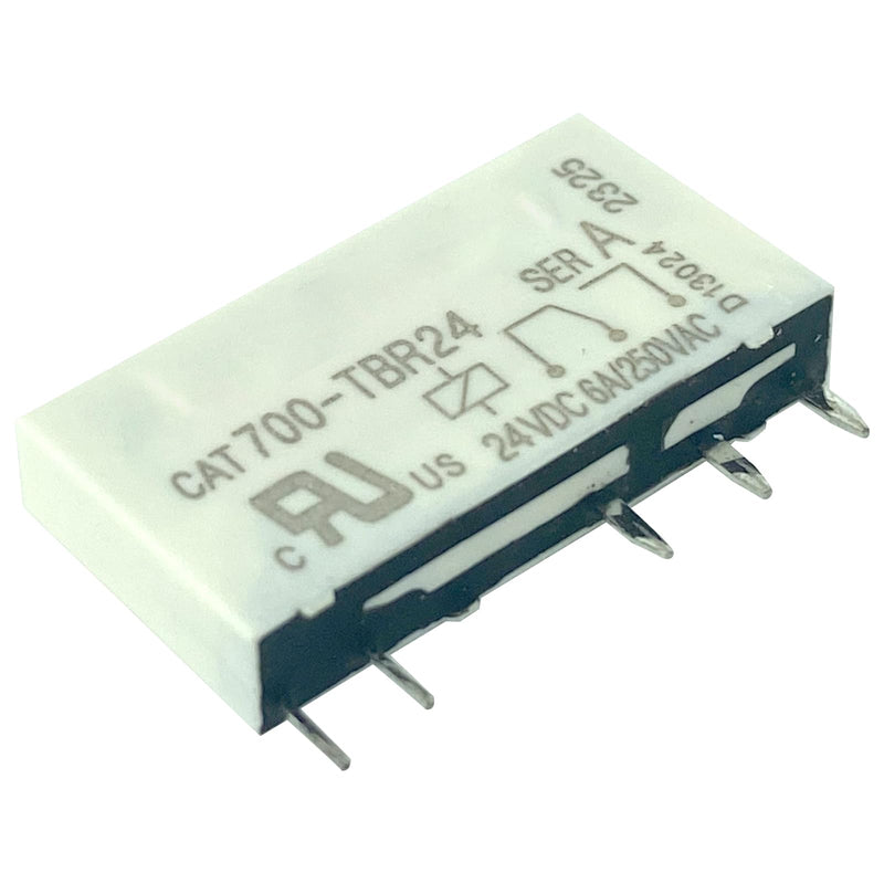 15-Pack CAT700-TBR24 Relay - 24VDC 6A/250VAC 5-Pin - Compatible for Allen-Bradley, Industrial Control Panels, HVAC & Automation Systems 15