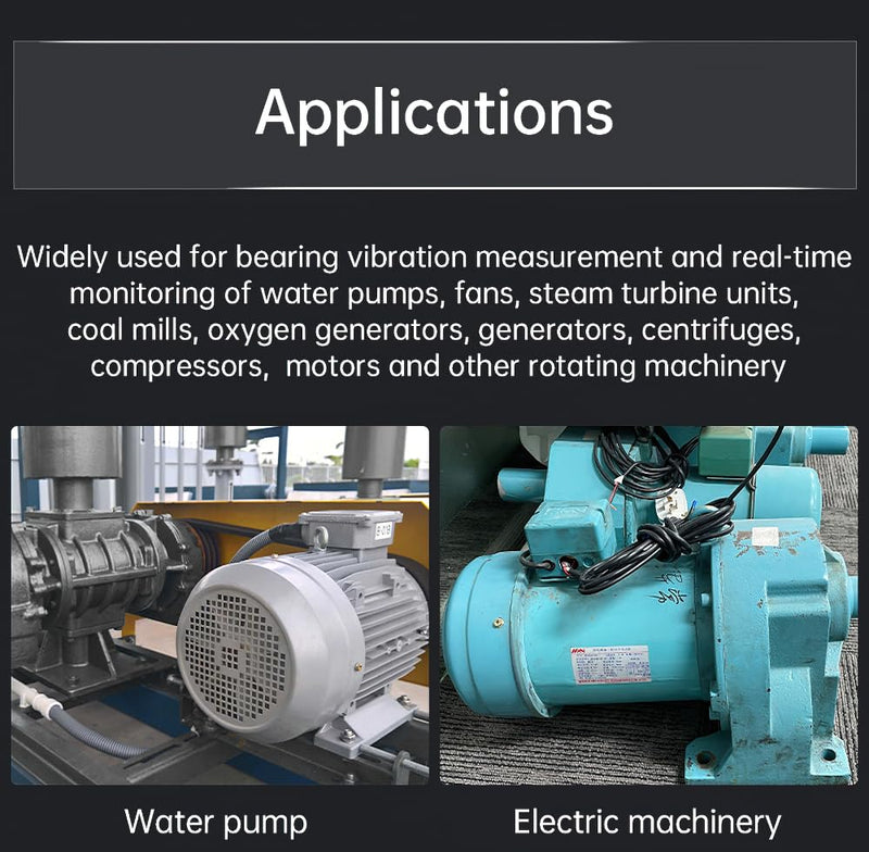 [Australia - AusPower] - WitMotion WTVB01-485 IPX8 Waterproof Vibration Sensor Transducer, Modbus RTU 3-axis (XYZ) Vibration Displacement(2000um)+Speed(50mm/s)+Amplitude(180°), for Structural Health Monitoring 