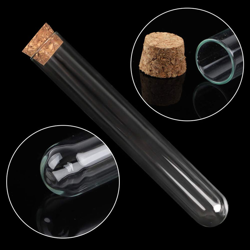 [Australia - AusPower] - DEPEPE 30pcs 13ml Glass Test Tubes with Cork Stoppers, 15×100mm Small Clear Glass Test Tubes for Scientific Experiments, Plant Propagation and Holiday Gifts 30pcs*13ml?15×100mm? 