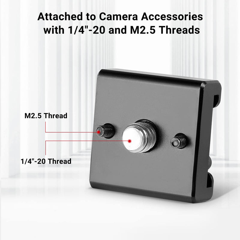 [Australia - AusPower] - SmallRig Cold Shoe Mount (2pcs Pack) with 1/4"-20 Thread for Camera Cage Flash LED Monitor Microphone - 2060 2 