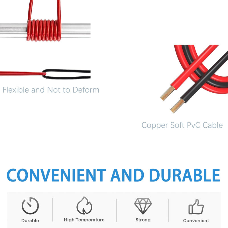 [Australia - AusPower] - 1000V 5PCS Double-Ended Multimeter Test Leads, 5 Colors multimeter Leads kit 