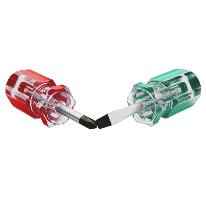 [Australia - AusPower] - Buspoll Stubby Screwdriver – Compact Short Screwdriver for Tight Spaces, Durable Chrome-Plated Steel Construction, Easy to Use, Versatile Tool. Medium 