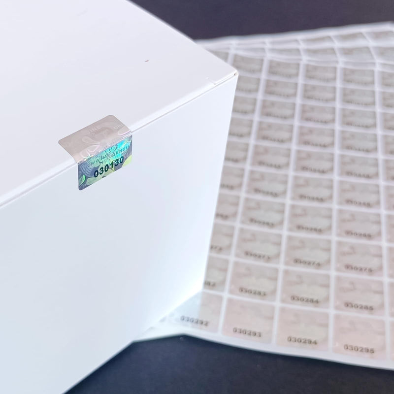 380PCS Hologram Tamper evident Stickers,Original Security Labels/Seals,Tamper Proof Warranty Void Sticker with Serial Number(0.6Inch X 0.6Inch)