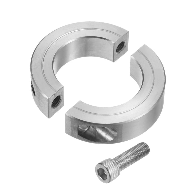 [Australia - AusPower] - uxcell Double Split Clamp-On Shaft Collar for 1-7/8" Shaft, Two-Piece Clamping Collar, 2-7/8" OD, 11/16" Thick, 304 Stainless Steel Axle Collar Clamp, Set Screw Style 