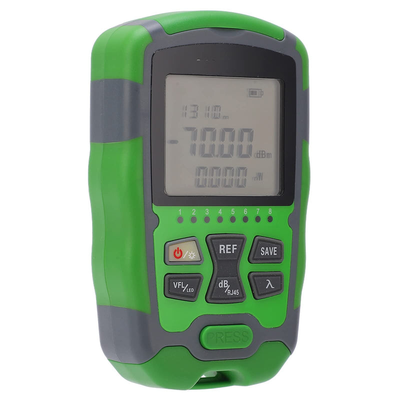 [Australia - AusPower] - Generic Mini Optical Power Meter Red Light Fiber Optic Cable Power Tester with USB Charging Cable (10MW), Genericf4rzv65wg7-12 