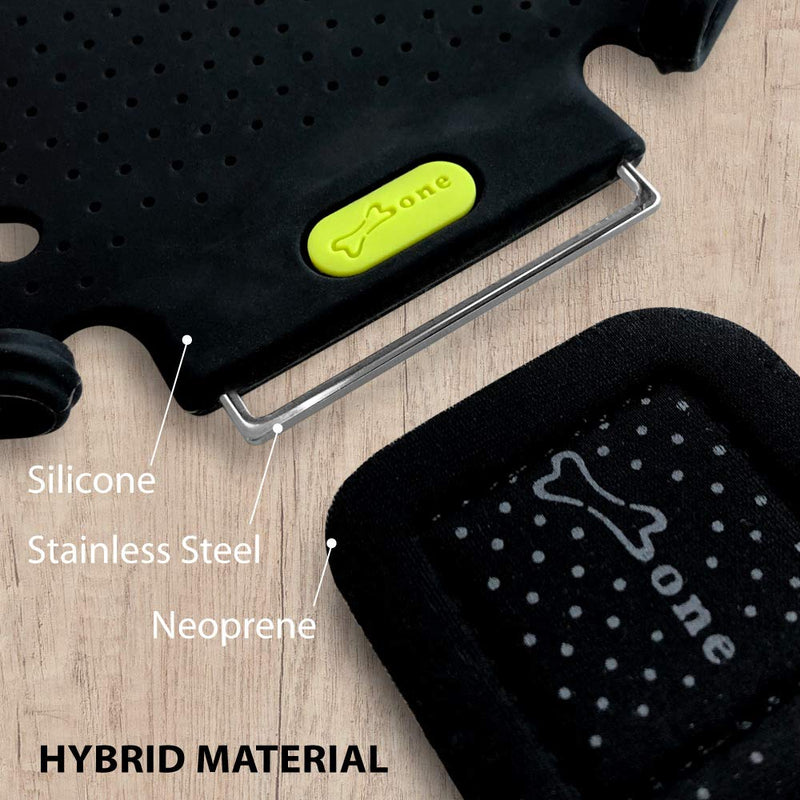 [Australia - AusPower] - 【Bone】 Run Tie Running Armband Phone Holder for Apple iPhone 14 13 12 11 Pro Max Mini XS XR X 8 7 Samsung Galaxy S10 S9 S8 Smartphone, Phone Size 4-6.7" (Black/Arm Size 9.8-15.7") L Arm Size (9.8-15.7 inches) Black 