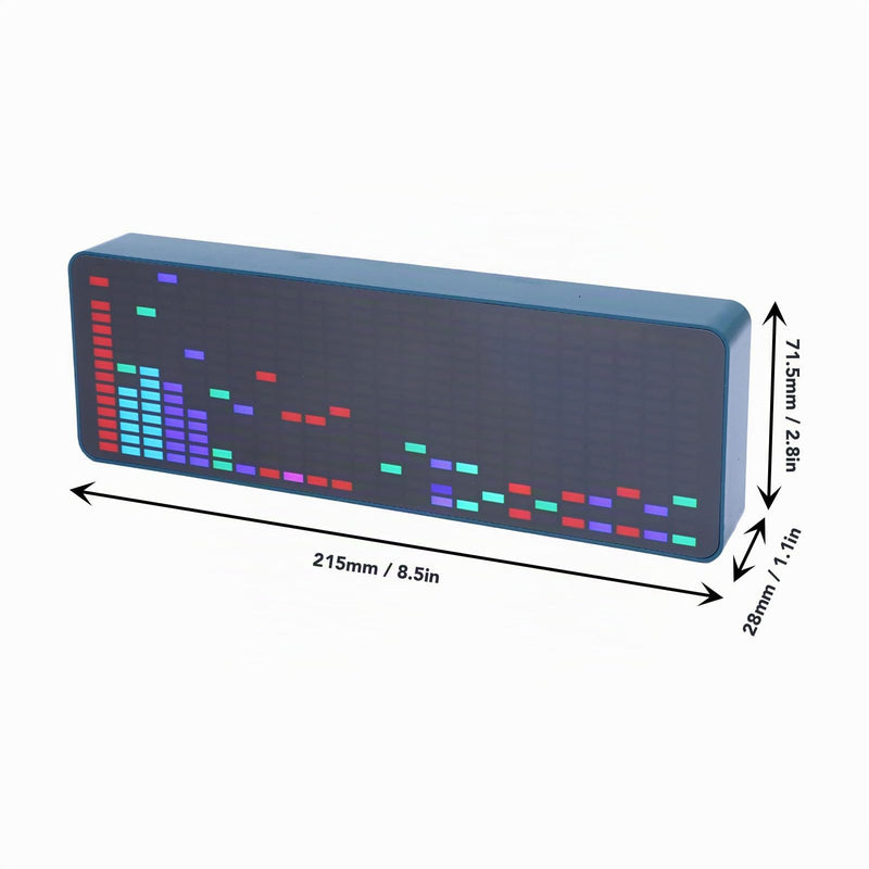 Real-time Music Visualizer RGB LED Spectrum Analysis Compatible with HiFi DJ Equipment Smart Home 16 x 24 cm