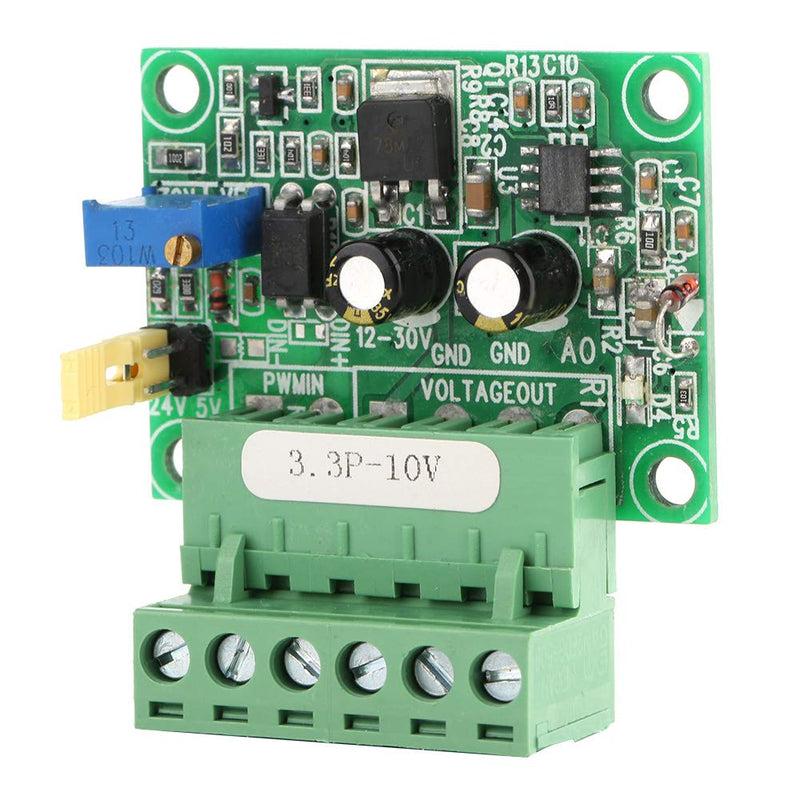 Fafeicy 3.3 V PWM to 0-10 VD/A Converter Module for Industrial PLC Control - Digital-Analog Converter for Signal Conversion in Industry, with Reverse Polarity Protection Function