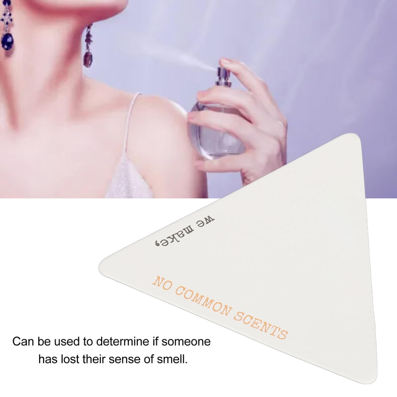 [Australia - AusPower] - 100pcs Perfume Test Strips Disposable Perfume Paper Strips Triangle Shape Perfume Test Strips Evaluation Fragrance Blotter Strips for Essential Oils Aromatherapy 55 X 50mm 