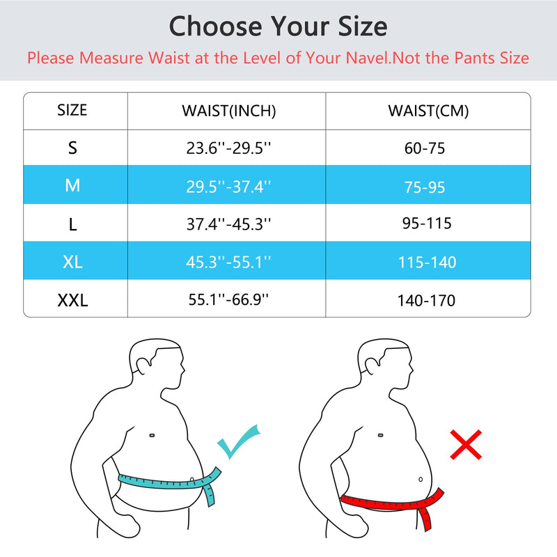 [Australia - AusPower] - FREETOO Back Braces for Lower Back Pain Relief with 6 Stays, Breathable Back Support Belt for Men/Women for work , Anti-skid lumbar support belt with 16-hole Mesh for sciatica(L) Large (Pack of 1) 