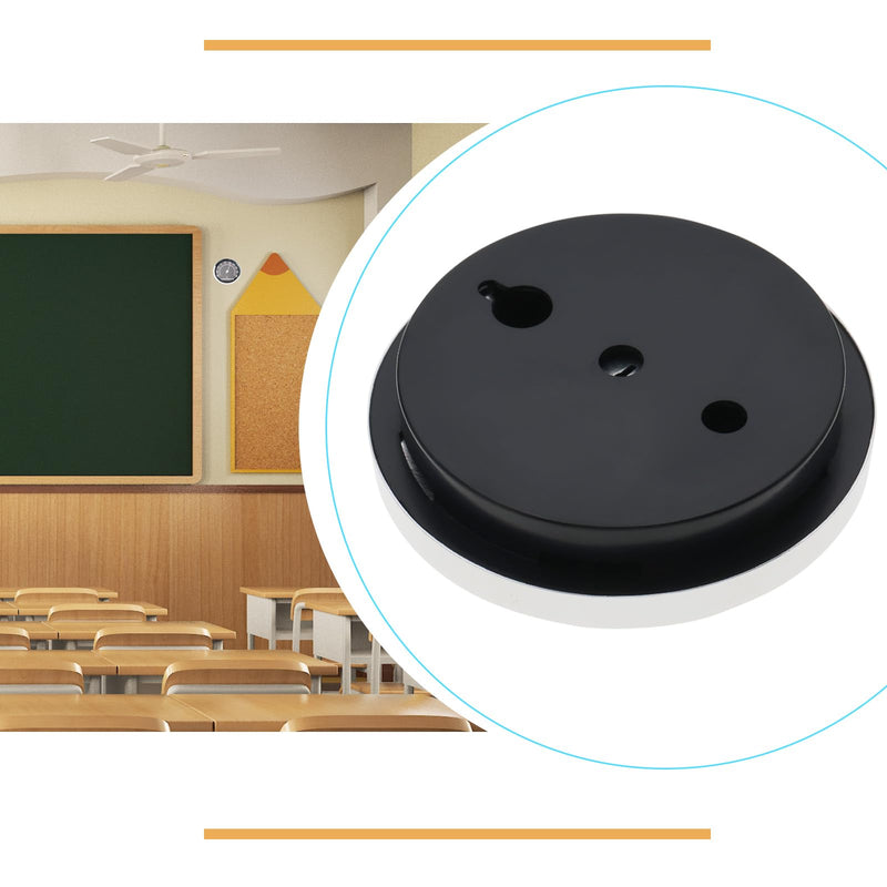 [Australia - AusPower] - 2pcs 58mm Car Thermometer Mini Round Car Thermometer Mechanical Analog Temperature Gauge for Car Home Office Workshop, Black 