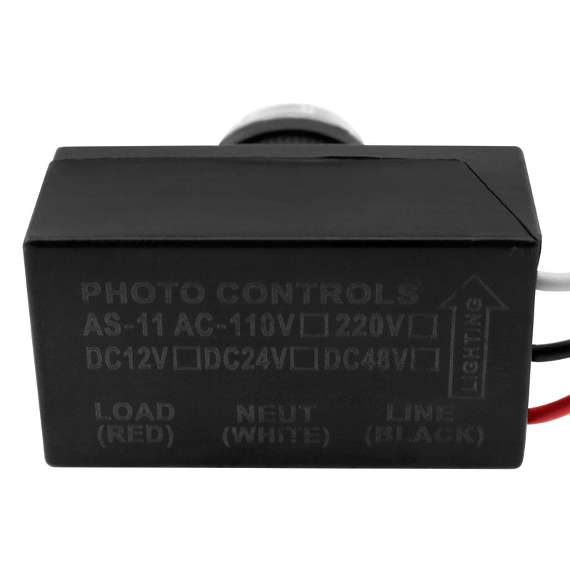 [Australia - AusPower] - Outdoor Lamps' photosensitive sensors photoelectric Switch sensors Suitable for Outdoor Places Such as Garden Lamps, Street Lamps, and Gardens 1pcs Black 