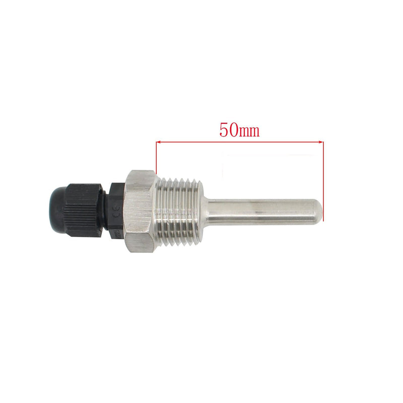 [Australia - AusPower] - 1/2 inch - weldless thermowell Stainless Steel Immersion 304 of 30mm 50mm 100mm 200mm 300mm 400mm 500mm - Immersion Well thermowell thermopocket for Thermocouple (50mm) 