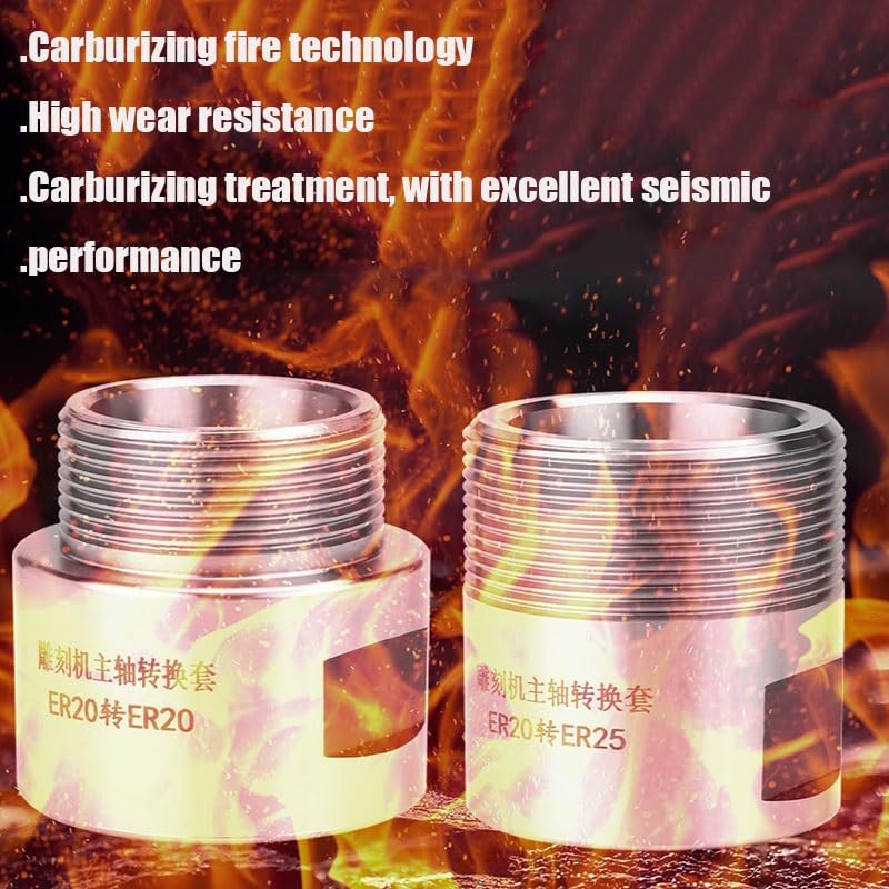 [Australia - AusPower] - 1pc Adapter Er11-Er16 Extension Rod Spindle Motor Rotor Engraving Machine Spindle Motor Shaft Sleeve ER11-ER16(Without Nut) 