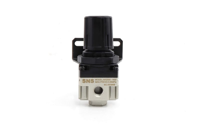 [Australia - AusPower] - SNS Air Compressor Pressure Regulator With Bracket and Gauge Female Thread 1/4 NPT 0-150 PSI Adjustable AR2000-N02 2000-N02 Ar 